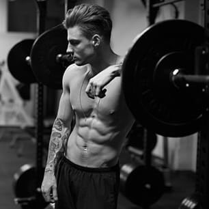 sneaked a pic while we were working out. He's such a babe 😍😍 <a href="/bcncr/">Nathan.</a>