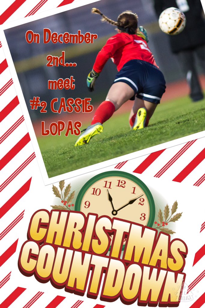 CarrollWSoccer's tweet image. It's our "Countdown to Christmas!Were highlighting our players whose jersey number matches the December date! Enjoy!