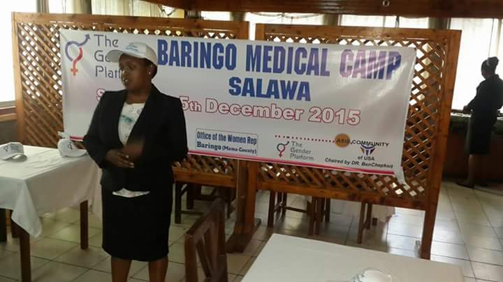 GenderKe's tweet photo. The day that was! Our Director making her speech during the lauch of Baringo Free Medical Camp in Nairobi on Tuesday https://t.co/KQY4meK5Fn
