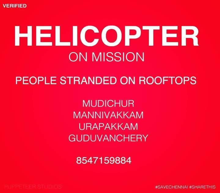 Kishankrishk's tweet photo. #ChennaiHelpLine #ChennaiFloods https://t.co/FLlOTdwMPe