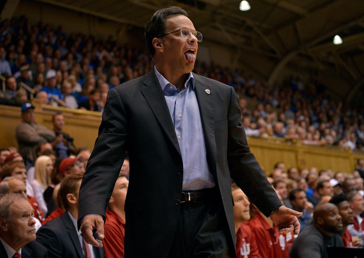 SportsCenter's tweet photo. Indiana is now 3-17 against AP Top-10 teams when unranked under Tom Crean. https://t.co/BEXj40J3ZP