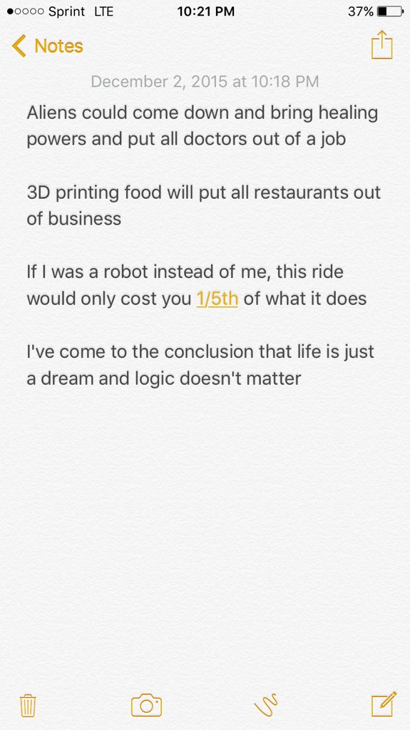 aj_sherrill's tweet photo. Just some things my lyft driver said https://t.co/4Mb5dSnQA9