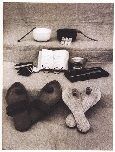 All of Gandhi’s worldly possessions.