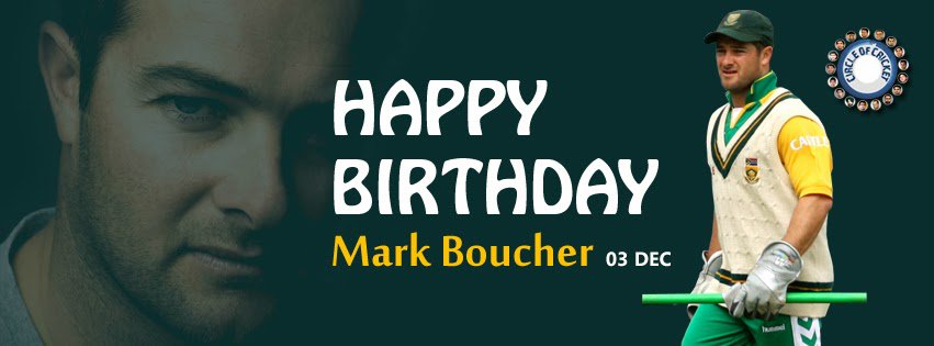 

HAPPY BIRTHDAY MARK BOUCHER.... 