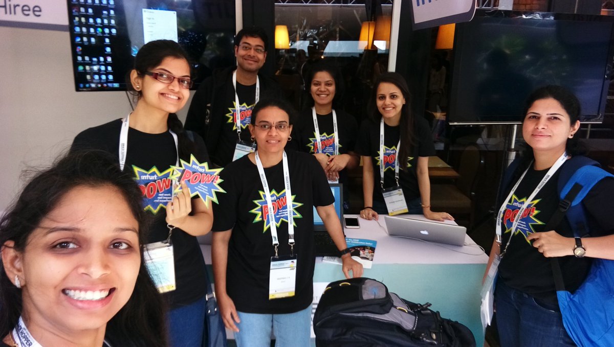 reet83's tweet photo. Real time demo with #RealSuperheroes @IntuitIN Hands-on labs @ #GHCI15 #OurTimeToLead.. #Mayademo https://t.co/1U4hMCKxPj