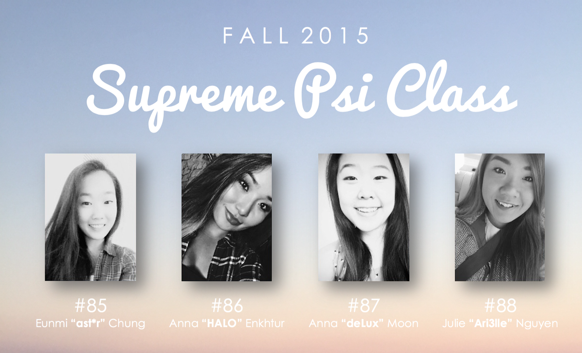 vtakdphi's tweet photo. Congratulations to our Fall 2015 neos, the Supreme Psi class! Welcome to the best sisterhood ever. :) https://t.co/dPW6alPbPk