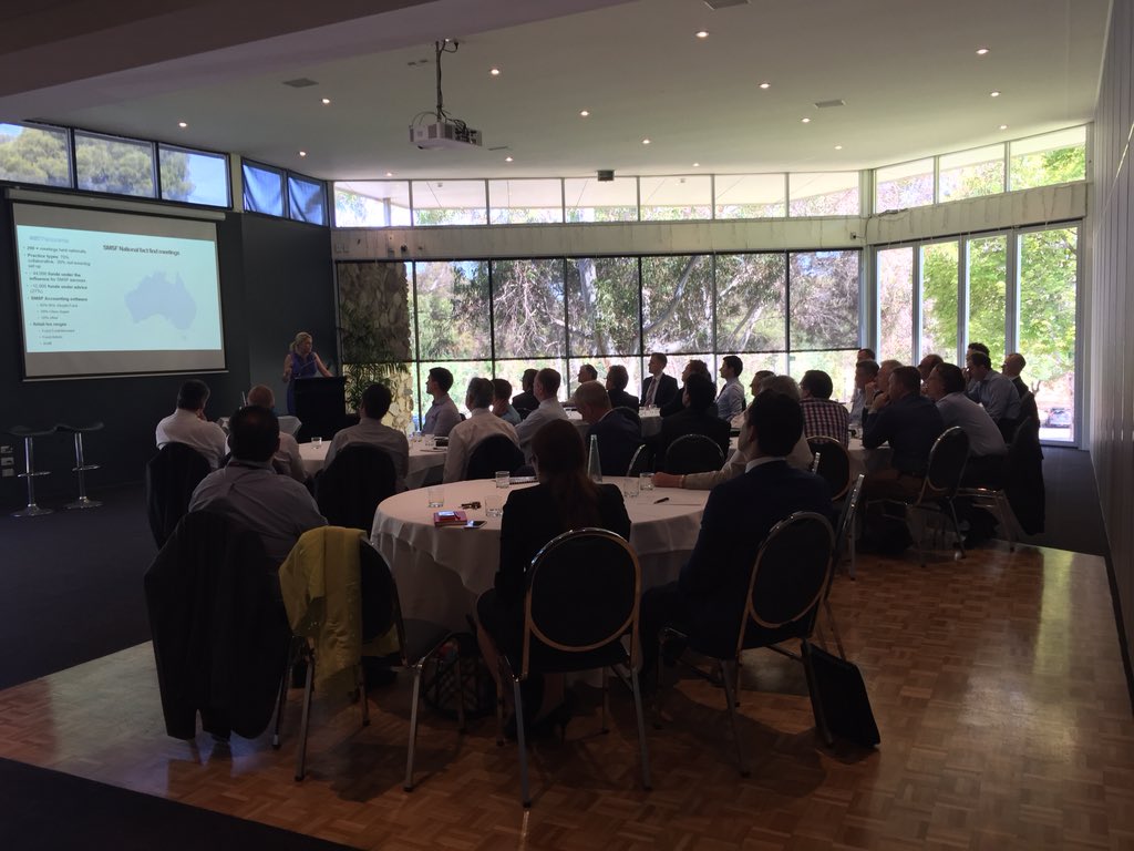 CJK1979's tweet photo. Great turnout for our @SecuritorFG @BT_Select Working with Accountants Session in Adelaide. Collaboration is key. https://t.co/fYjik8Mxos