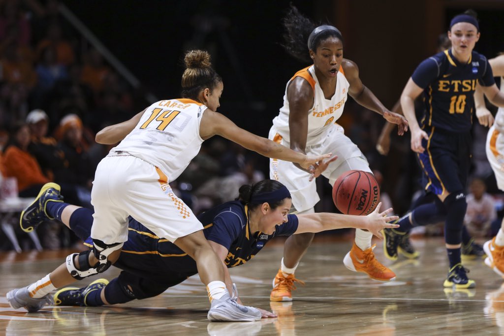 TGFDarrenReese's tweet photo. Tennessee Athletics photo of @MendyMcneese32 and @Chandler5Morgan in action against the Lady Vols tonight. https://t.co/X5Kj8rNr0T
