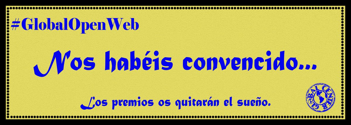 HqMelilla's tweet photo. Muy Bien!!!! Solo quedan 2 días!!!
Puede ser que no haya solo un ganador, depende de vosotros.
RT
#GlobalOpenWeb https://t.co/Nvtr0F8r8c