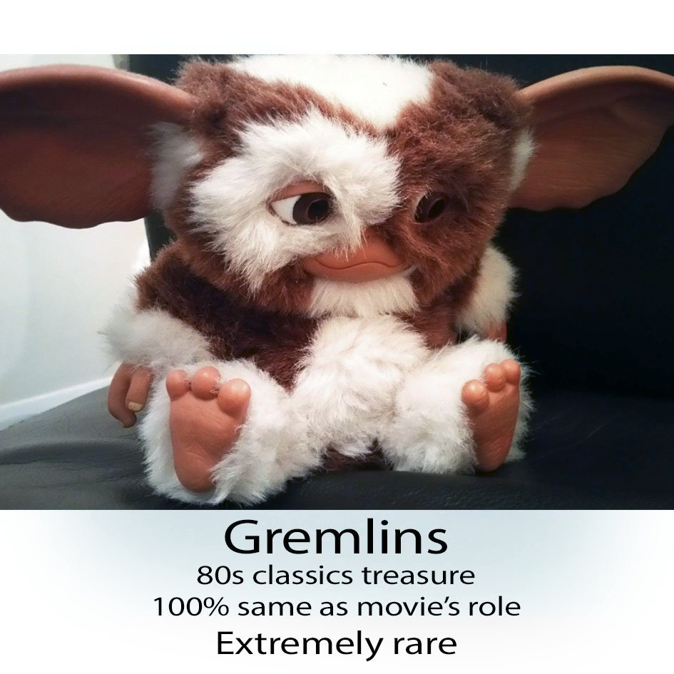 paperincouk's tweet photo. Hihi ! Jump in our website to find him........Gremlins!
80s classics treasure
1st movie released on December 7,1984 https://t.co/Hike2EF50s