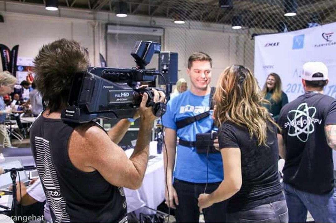 droneracing's tweet photo. Our CEO being interviewed by #skiptv at #CaliforniaCup Championship #droneracing #drone #fpv #RACING #fpvracing https://t.co/u3tgpkSE9U