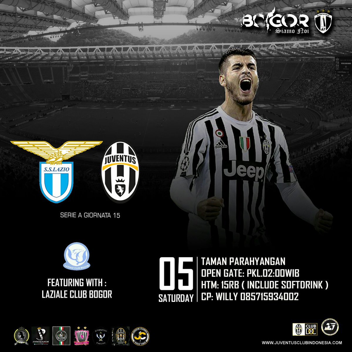 #NobarSerieA feat <a href="/LazialeClubBgr/">Laziale Club Bogor</a> | at Taman Parahyangan !!!  CP : <a href="/willy_ariwibowo/">willy ariwibowo</a>  085715934002 | @DonnaJCI_bogor
