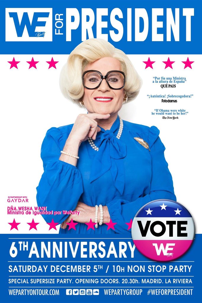 AlexCopito's tweet photo. @wepartygroup
#WeParty #anniversary #VoteForWe #WeForPresident #WeshaWant #ToBeContinued https://t.co/egiqOZLxdl