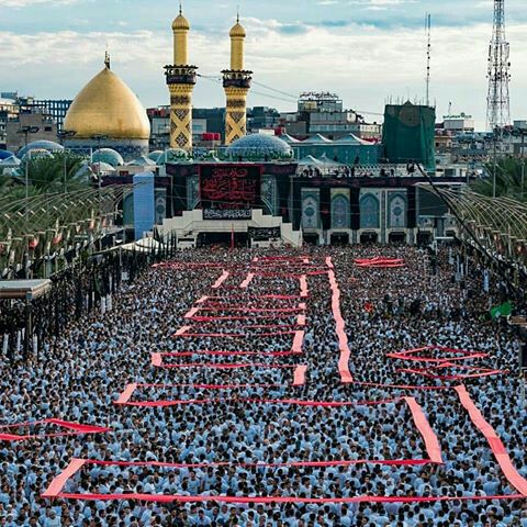 يالرايح تزور حسين سلملي على بو اليمه 
گله صدك جسمي هنا لكن گلبي ظل يمه 
ياااااااااااااااااااااااااااااااااااااحسين