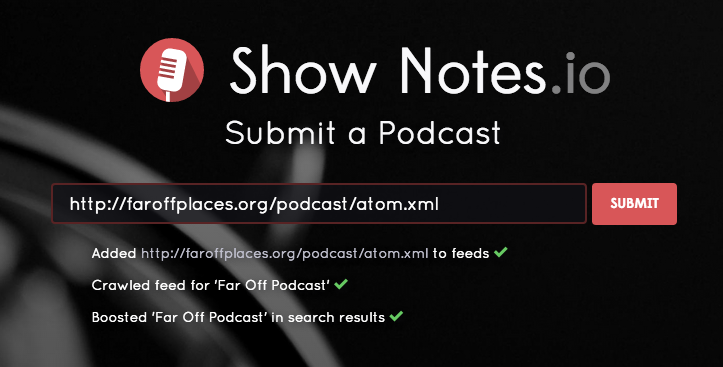 ShowNotesIO tweet picture