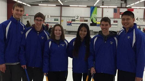 Showing off some blue Wildcat Pride heading into #SchenectadySpiel this weekend #goodcurling