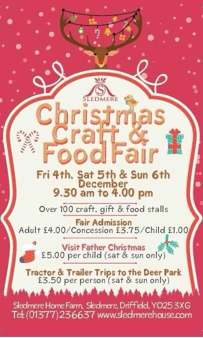 Christmas Fair this weekend at Sledmere!