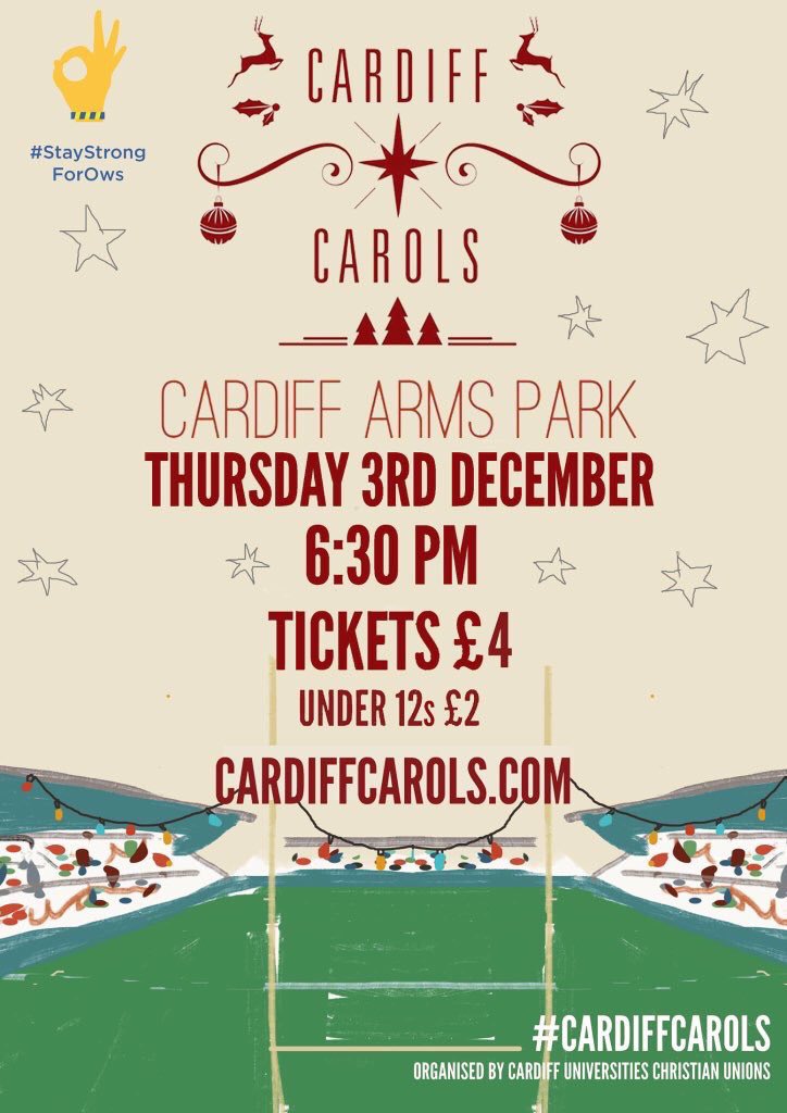 cardiffcarols's tweet image. Just 10 hours to go!
#BuyTicketsThere #CardiffCarols
#StayStrongForOws #Roof #Seats #Music #Food #Drink #Carols