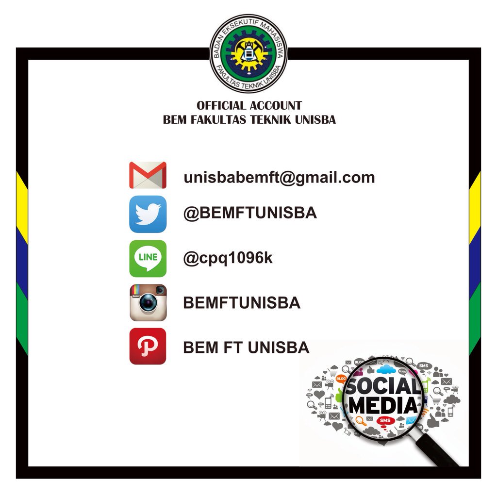 Add dan follow Official Account BEM Fakultas Teknik Unisba!