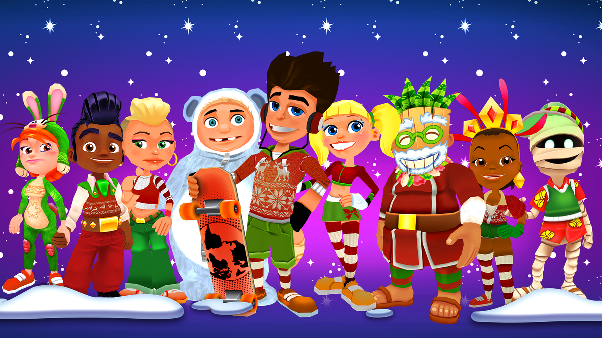 TactileGames's tweet photo. #Christmas costumes for everyone in #SkylineSkaters - get the new update now! :) #AppStore #PlatStore https://t.co/TprAruaSkj