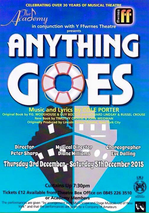 WilstonTC's tweet photo. Good luck to our friends @AcademyTheatre_ with their opening nights performance of Anything Goes tonight! https://t.co/Mtc5PFBNoL