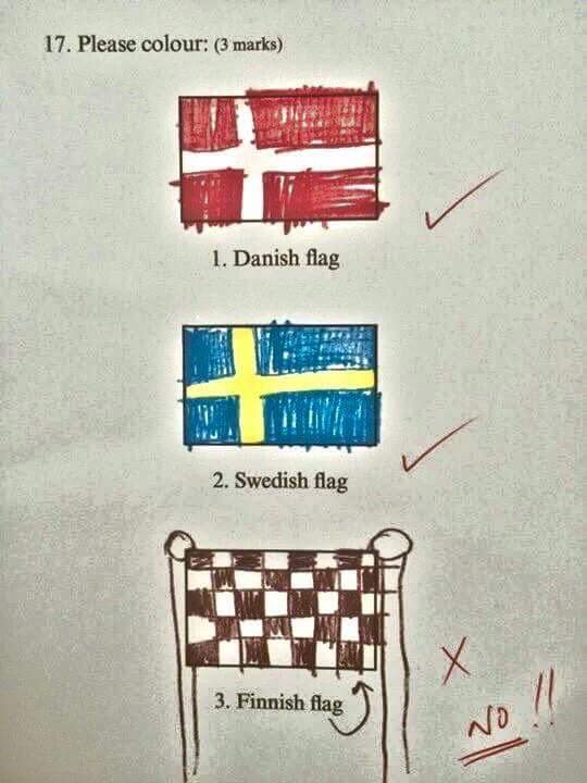 vvsrj's tweet image. Same difference. #nitpicker #Finland #flags
