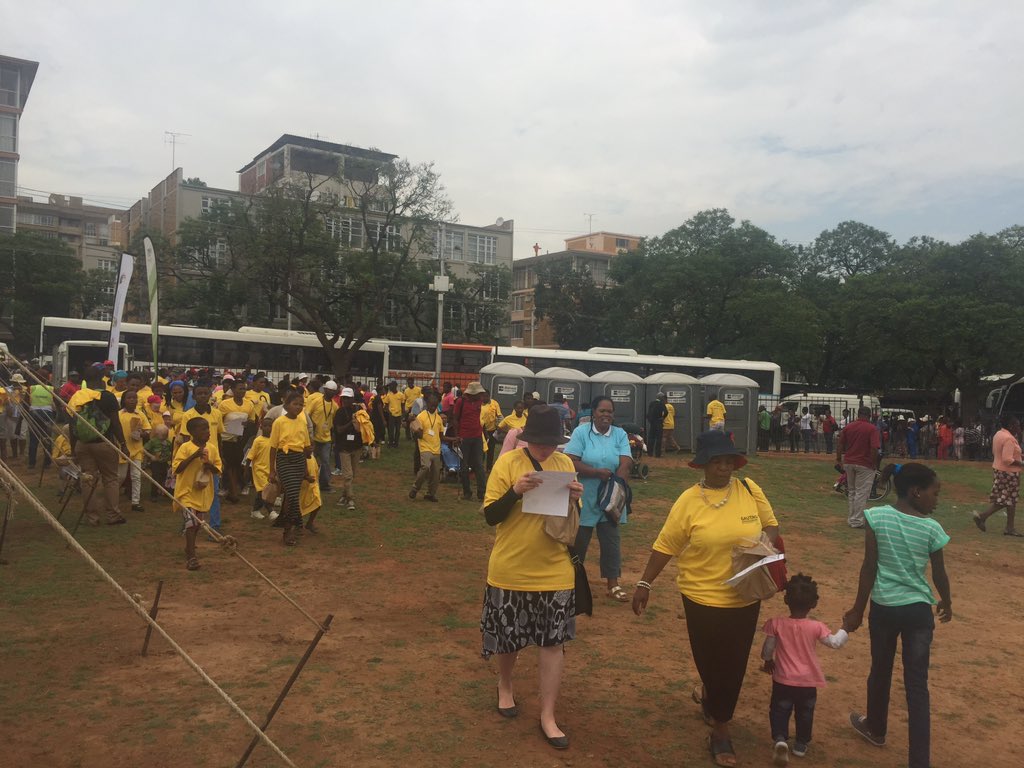 ewnreporter's tweet photo. #NationalDisability People have started arriving here at the Union Buildings to commemorate the day. TK https://t.co/ps68LAXMgH