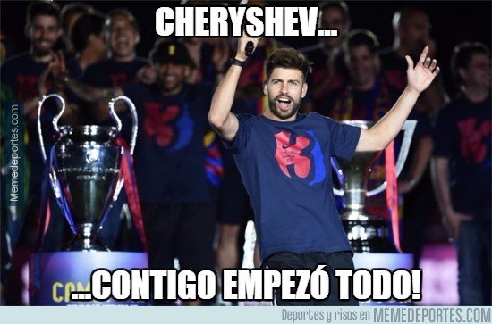 FCBarcacom's tweet photo. A za kilka miesięcy... "Czeryszew, od ciebie wszystko się zaczęło!"? ;) https://t.co/thoVzq5w9J