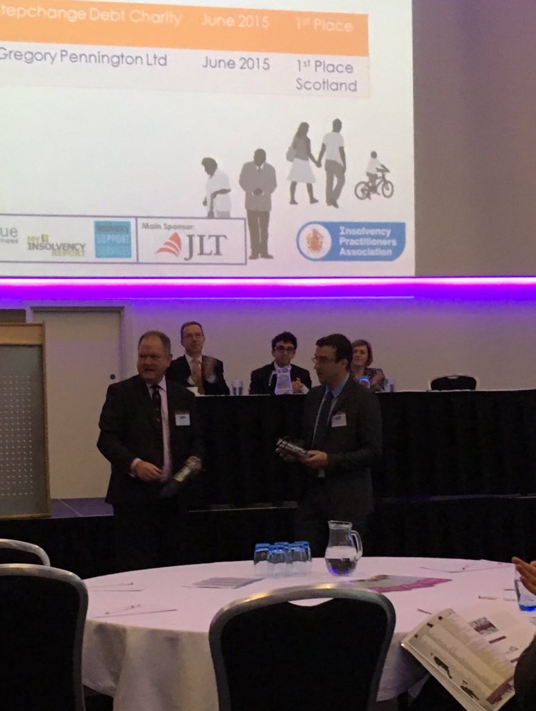 TheDebtAdvisor's tweet photo. #ipapic15 Well done to PAUL CPPI winner https://t.co/sErrsjBM3u