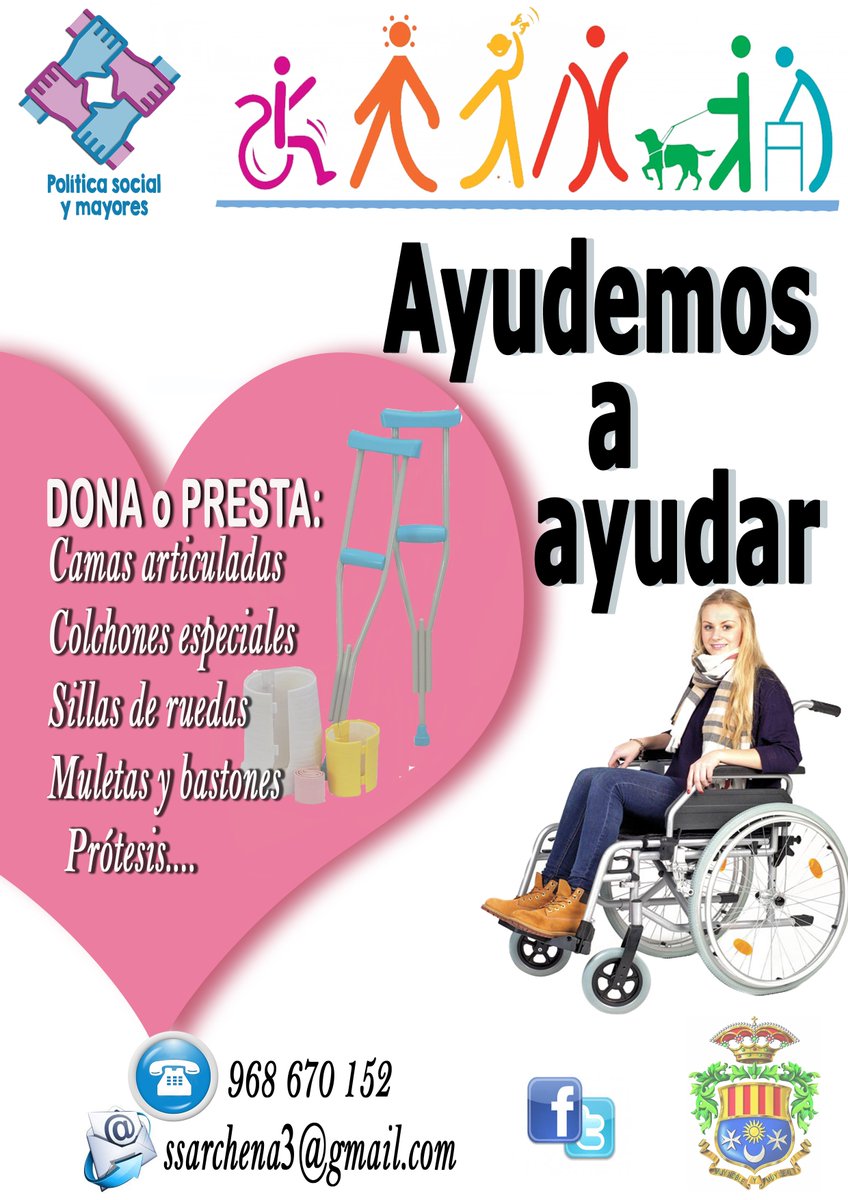 AytoArchena's tweet photo. Concejalía de Política Social, hemos puesto en marcha la campaña "ayudemos a ayudar" en estos días. ¿Nos ayudas? RT? https://t.co/rmPMULORCh