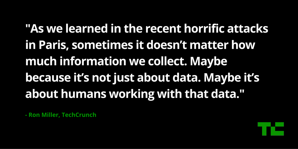TechCrunch's tweet photo. Big data still requires humans to make meaningful connections https://t.co/nBjteLu7U1 https://t.co/be9sHAMlyV
