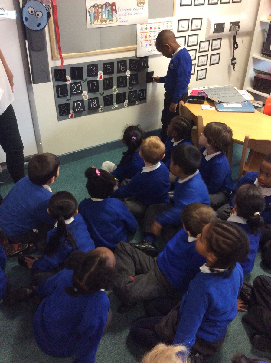 Maple class have been using their class advent calendar to find out what the Christmas activity of the day is.
