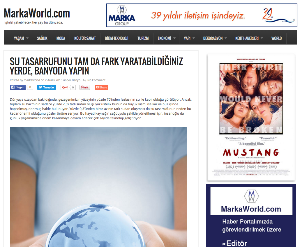 Marka_World's tweet image. Su tasarrufunu tam da fark yaratabildiğiniz yerde, banyoda yapın... #GROHE #EcoJoy
bit.ly/1jAbY0V
@grohe