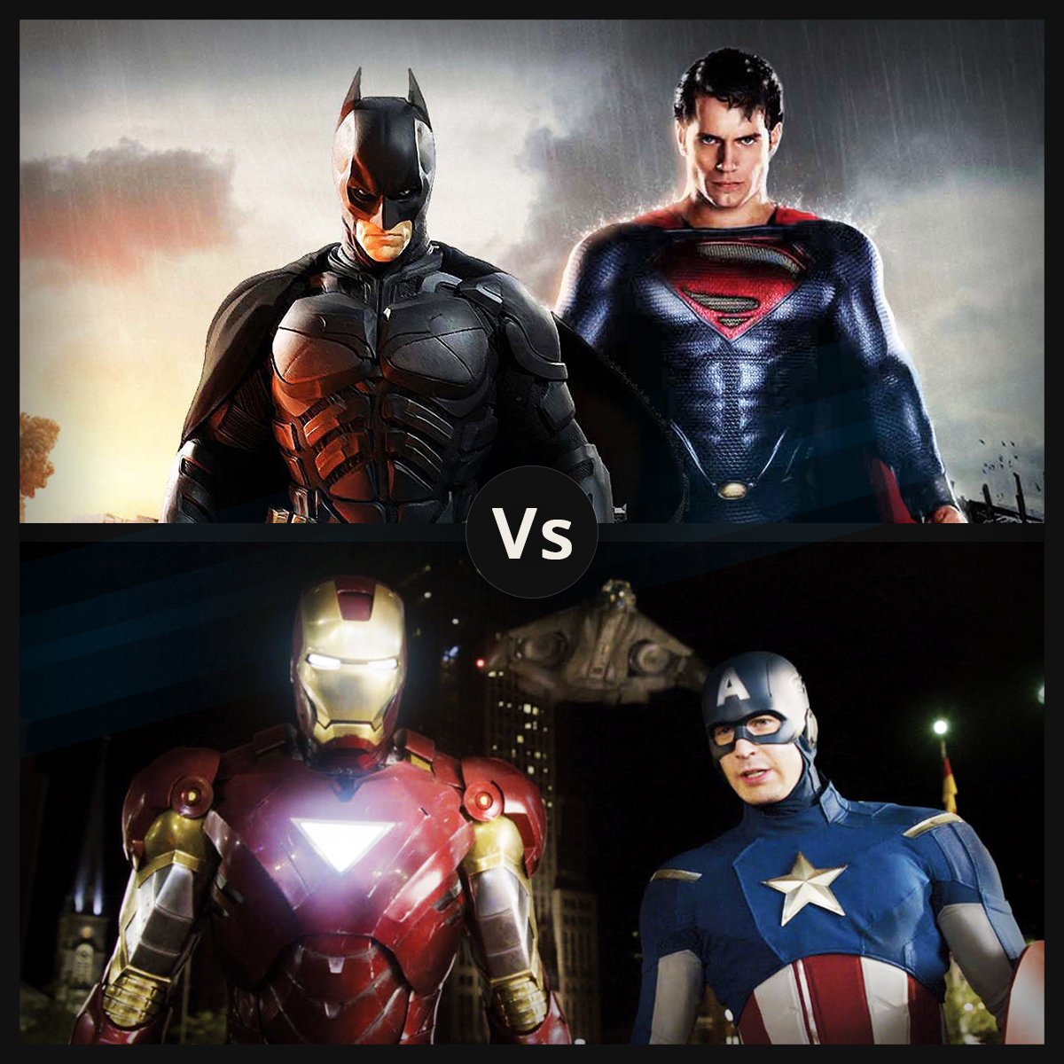 thirtysixlabs1's tweet photo. Which trailer did you find more intriguing?
#BatmanvSuperman #Batman #Superman #CaptainAmerica #Marvel #CivilWar https://t.co/IlVZdVBAct