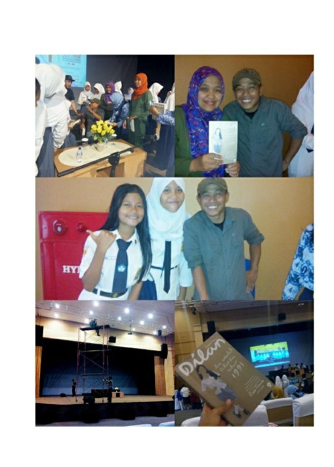 AzanDhea's tweet photo. Hai ayah. Makasi ya udah neminin kita di LRCKB.gedungsabilulungan. nanti bedah buku lagi ya ayah. @pidibaiq https://t.co/TRS6XIfaEt