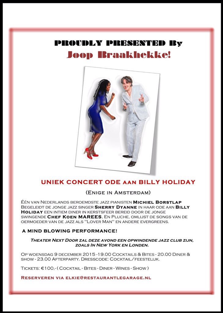 Coming soon! In Amsterdam! Few tickets left! <a href="/SherryDyanne/">Sherry Dyanne</a> @CuliJoop