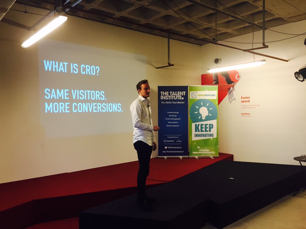 TheTalentInst's tweet photo. The tips &amp; tricks on Conversion Optimization by @ewoudu #growthhackweek #sbcGrowthHack @TheTalentInst @sbcEcommerce https://t.co/YRbDYXC8nn