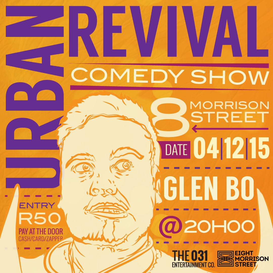 Don't miss <a href="/glenboshow/">Glen Bo</a> this Friday at Urban Revival Comedy, 8 Morrison Street Rivertown bit.ly/1N4WdYg