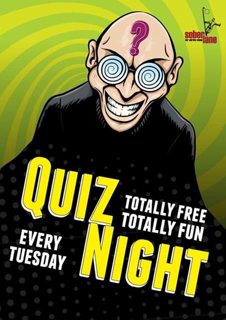 SoberLaneD4's tweet photo. Brain rebooting in 3, 2, 1....
//QUIZ NIGHT// 
Tonight from 9pm! Come down and show off that quick wit 😉 https://t.co/mg8XWeY5hz