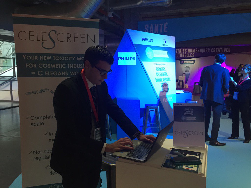 CeleScreen's tweet photo. @CeleScreen ready for a #wormderful #GPI2015 #sante @SanofiFR @Philips https://t.co/mJBrPElyPg