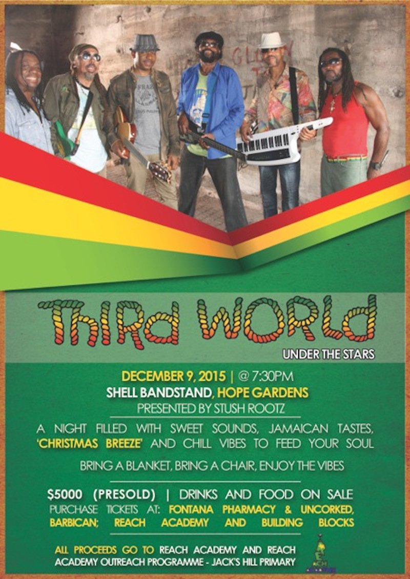 Benefit Concert at Hope Gardens in #Kingston with THIRD WORLD Wed Dec 9th #ForTheChildren #NowThatWeFoundLove