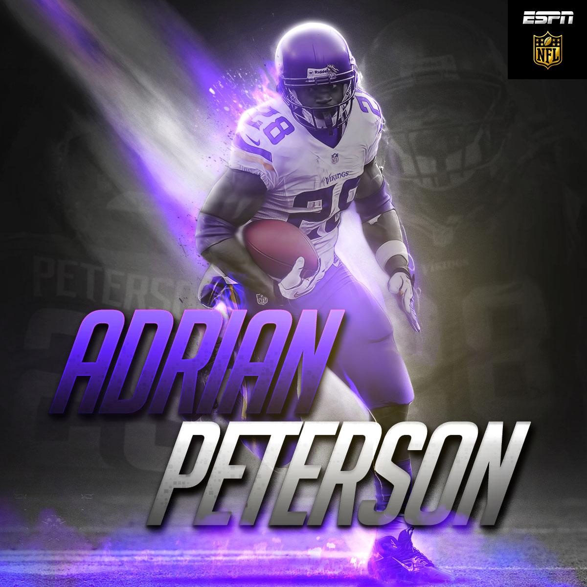 ESPNNFL's tweet photo. Congrats to @Vikings RB @AdrianPeterson on being named the NFC Offensive Player of the Month. https://t.co/bWZmGMDkeH