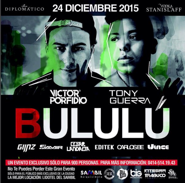 HOLESHOT111's tweet photo. BULULÚ 2412
en @Lidotel 
@VictorPorfidio @djtonyguerra y el mejor talento local
https://t.co/XeHVcgqBNS https://t.co/1cXaL6fwgs