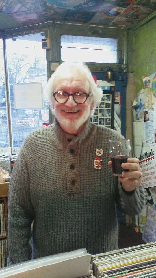 thediskery's tweet photo. Fancy a glass of mulled wine while browsing through the vinyl sir........Yep mulled wine now being served https://t.co/X9O7LzISSP