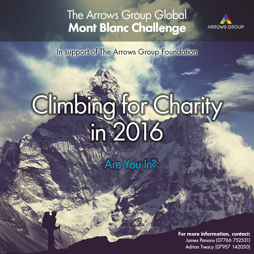 JamesWParsons1's tweet photo. Selection still open for the @arrowsgrouprec @ArrowsGroupFDN mont blanc climb for our foundation. Come and join us https://t.co/lzAQs1JN35