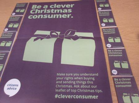 WestBerksCAB's tweet photo. Thanks @CABAction for our early Christmas present - tips for savvy shopping.#cleverconsumer https://t.co/ykRR5A2IL3