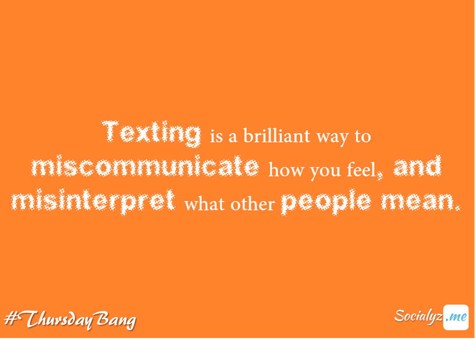 socialyzapp's tweet photo. CAUTION!!! 
Think twice before you text :)
#MeetUp rather with #SocialyzMe
#ThursdayBang #AntiSocialMedia https://t.co/Lmf9m9WMum