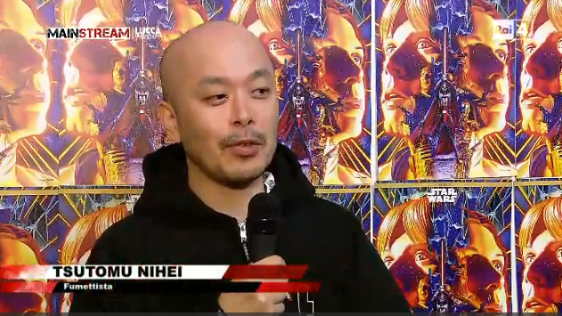 RaiQuattro's tweet photo. #MainstreamRai4: la nostra intervista inedita al fumettista #TsutomuNihei da @LuccaCandG. https://t.co/IMtkp88aG2 https://t.co/MlLF7pUFgy