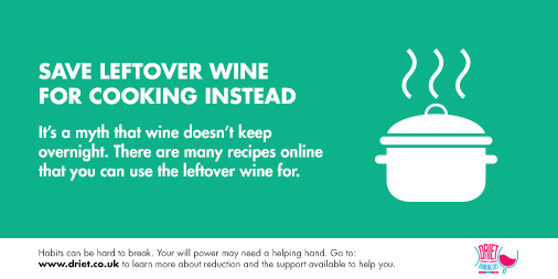 thedriet's tweet photo. Here's our second tip for cutting down your drinking - this time it's in the kitchen! #driet https://t.co/c3bR7VUWtX