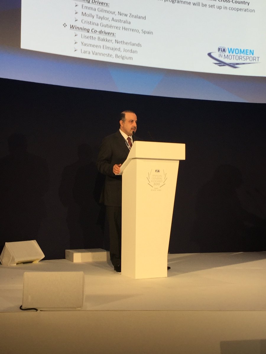 QMMF President attends FIA Anual General Assembly Paris #FIA #QMMF
facebook.com/qmmftv/